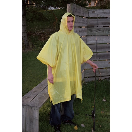 Boulder Creek Boulder Creek Yellow Vinyl Rain Poncho 60110-CM